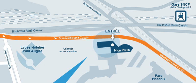 Plan d'acc&egrave;s