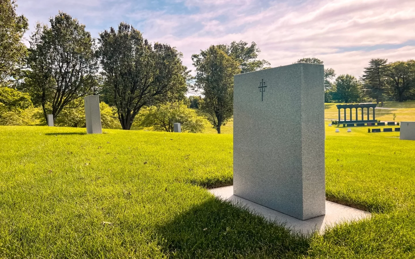 stèle dans un cimetière