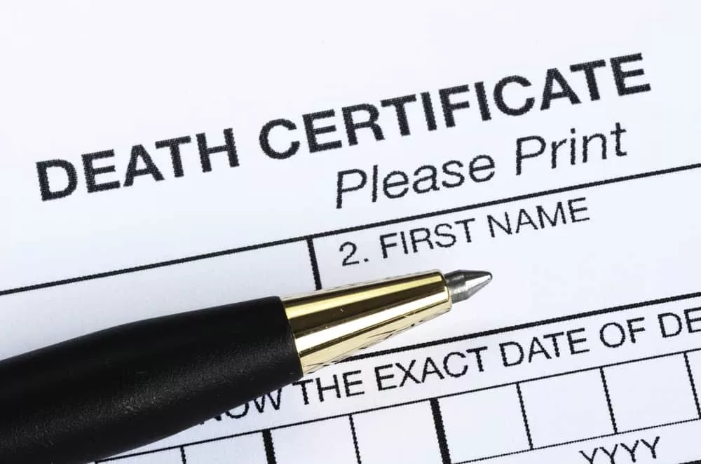 certificat de décès