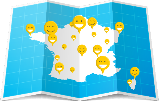 Des clients satisfaits partout en France